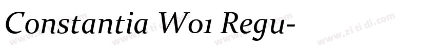 Constantia W01 Regu字体转换 Constantia W01 Regu字体转换